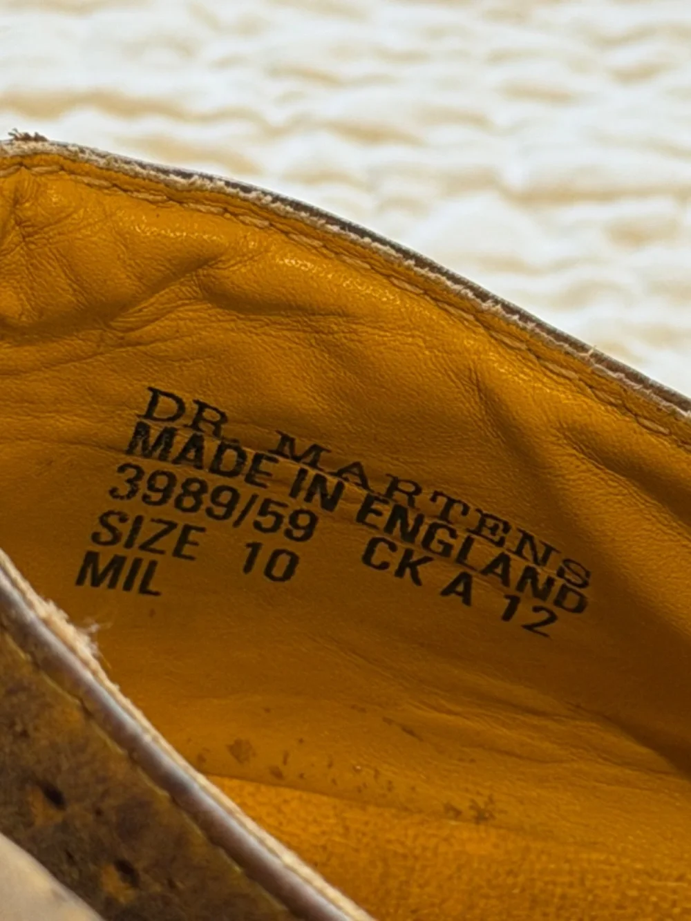 Vintage Dr. Martens Made in England Wingtip Oxfords